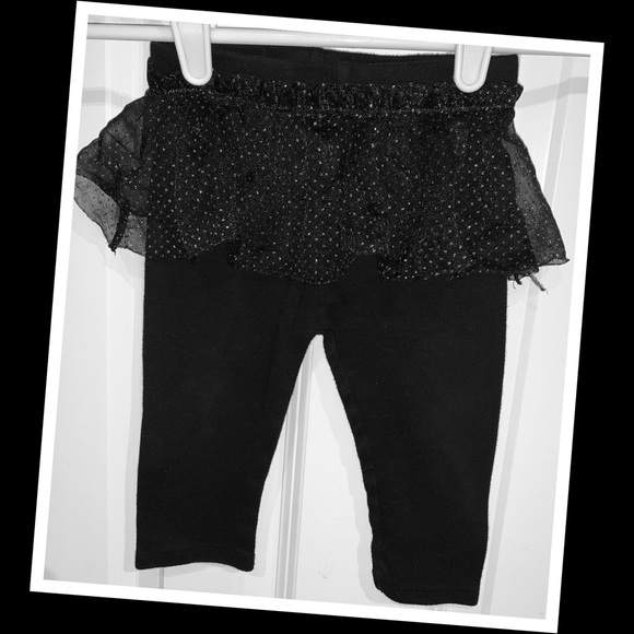 Garanimals Other - 4/$10 •Garanimals baby girl black tutu leggings 12m♠️EUC♠️